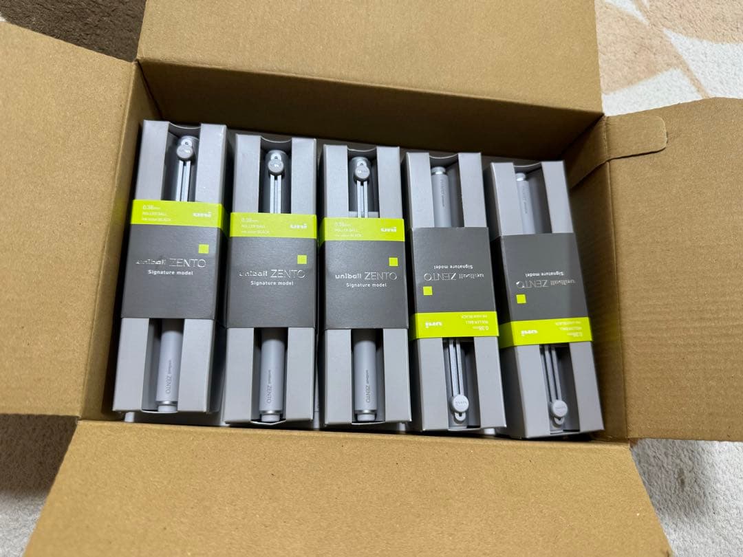 新品 ユニボール zento ゼント シグニチャーモデル　シルバー　5本セット