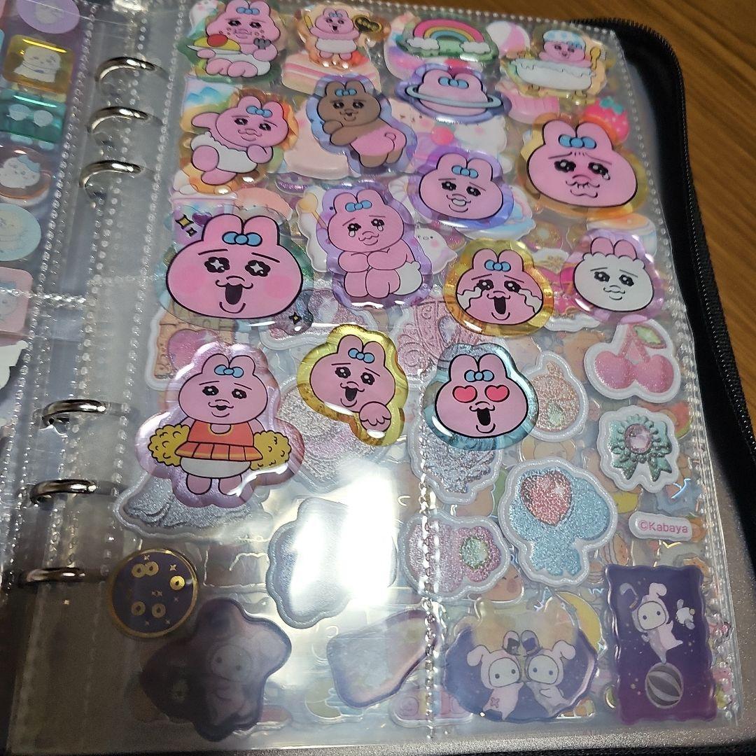 シール帳完成品　おはじきシール、タイルシール