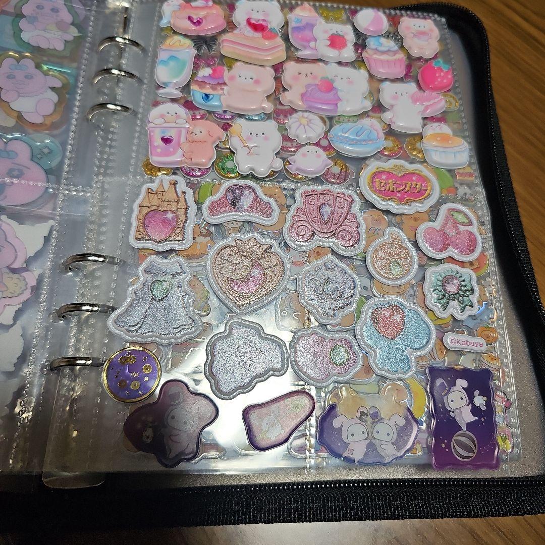 シール帳完成品　おはじきシール、タイルシール