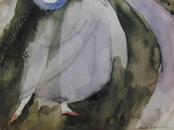 ローランサン、婦人像、レゾネより、希少、版上サイン、新品額装