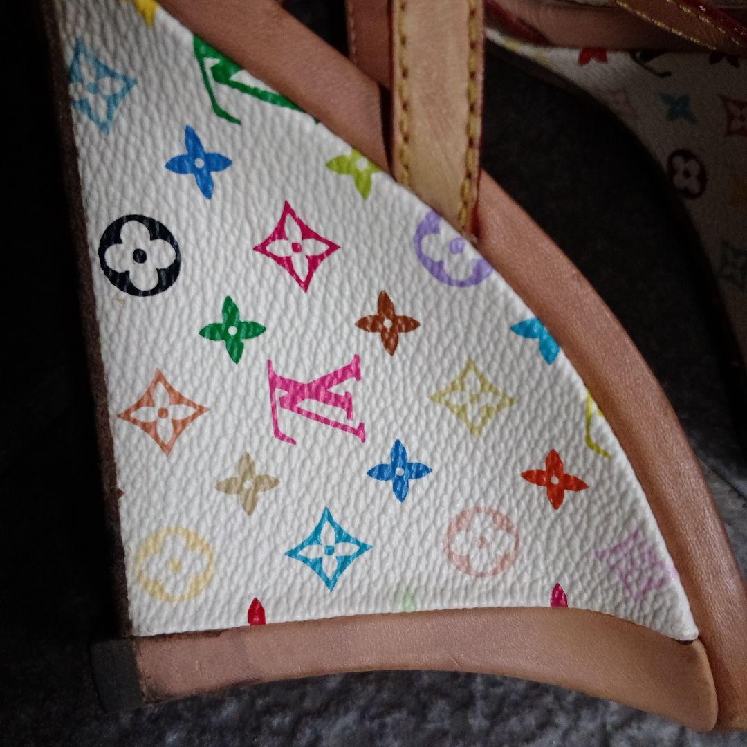 【ルイ・ヴィトン】マルチカラー素敵な美脚ミュール❦