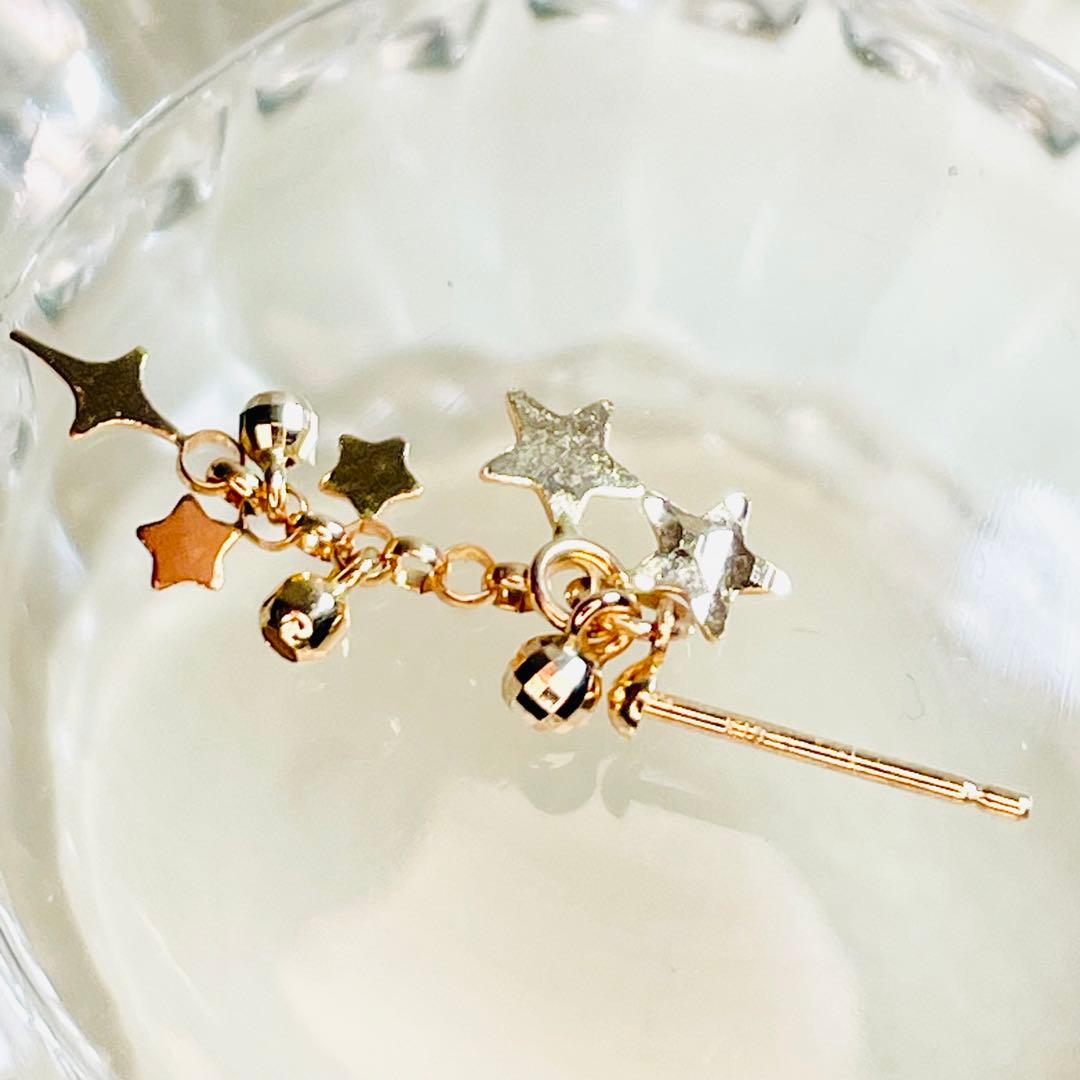 【商談中】18金　スターピアス　片耳用