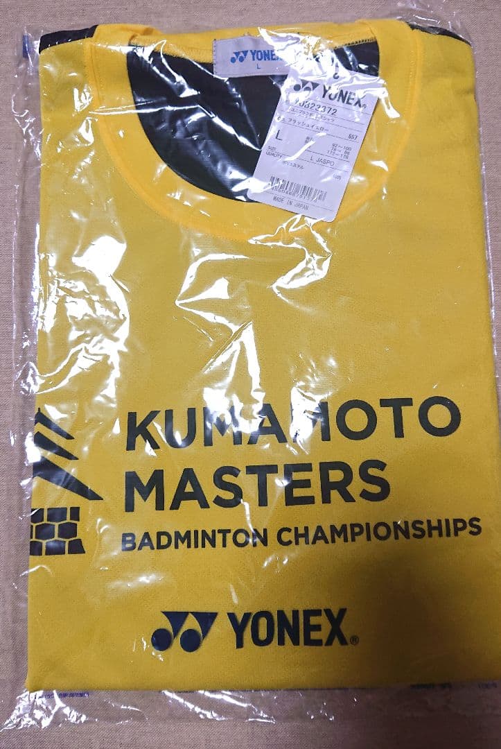 YONEX クマモトマスターズオープン2024 Tシャツメーカー：ヨネックス