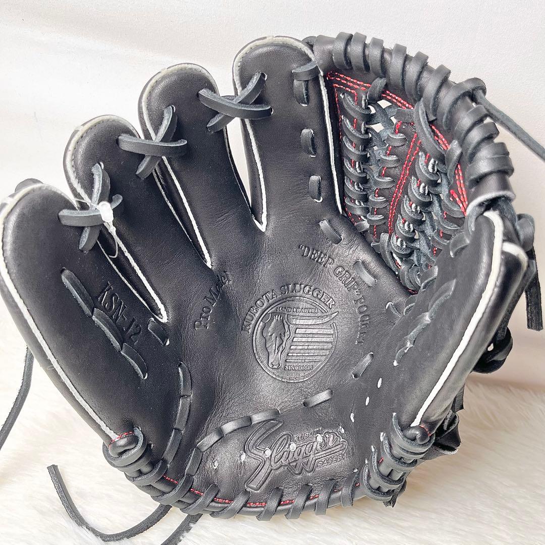 【新品未使用】久保田スラッガー 軟式グローブ KSN-J2 ブラック 左投げ