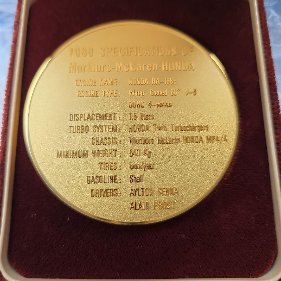 アイルトン・セナ　1988年　F1　ワールドチャンピオン　記念メダル