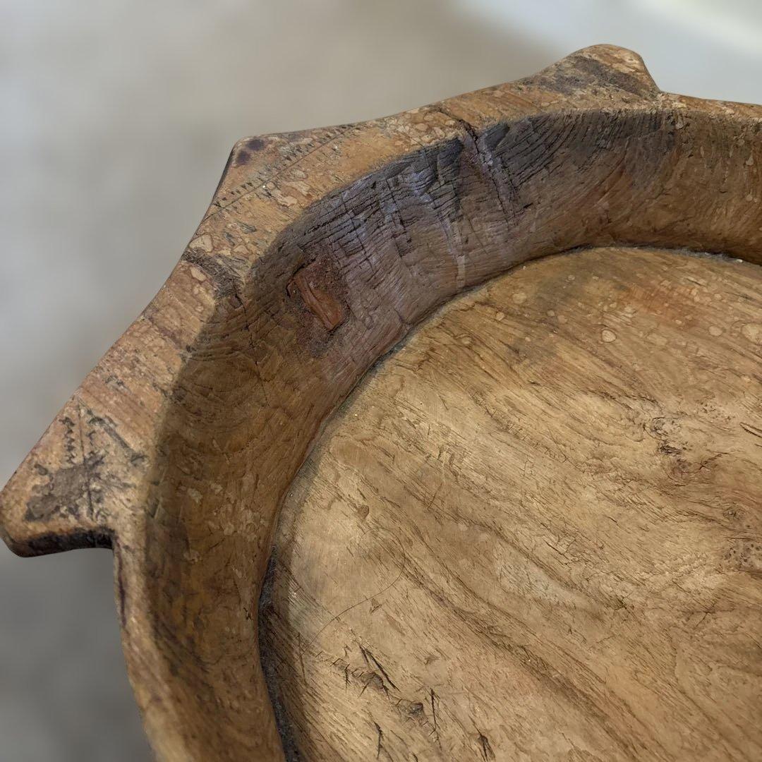 ヴィンテージ＆アンティークウッドボウル 大きな木の器