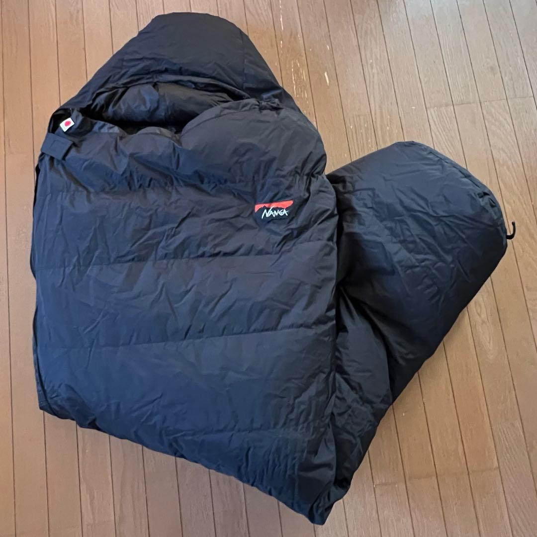 美品 ナンガ オーロラ600DX 山渓別注モデル オールブラック