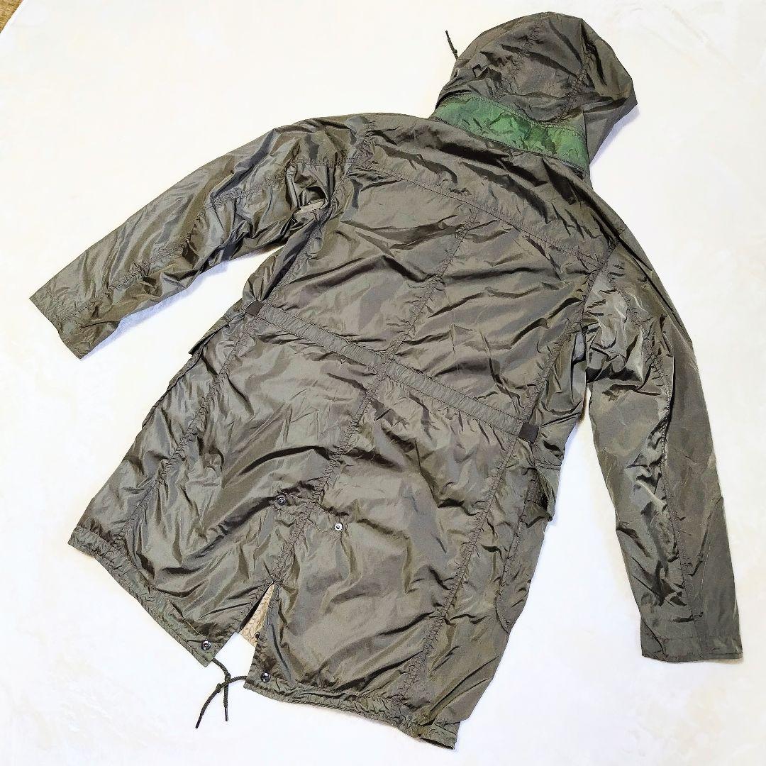 モンクレール 現行軽量 リバーシブル ナイロン フィッシュテール モッズコート