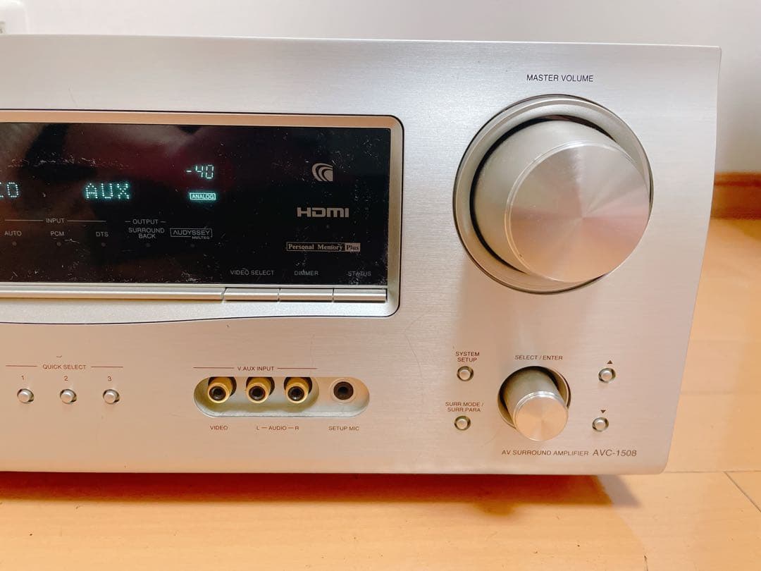 〈希少〉 DENON デノン AVアンプ シルバー AVC-1508【動作OK】