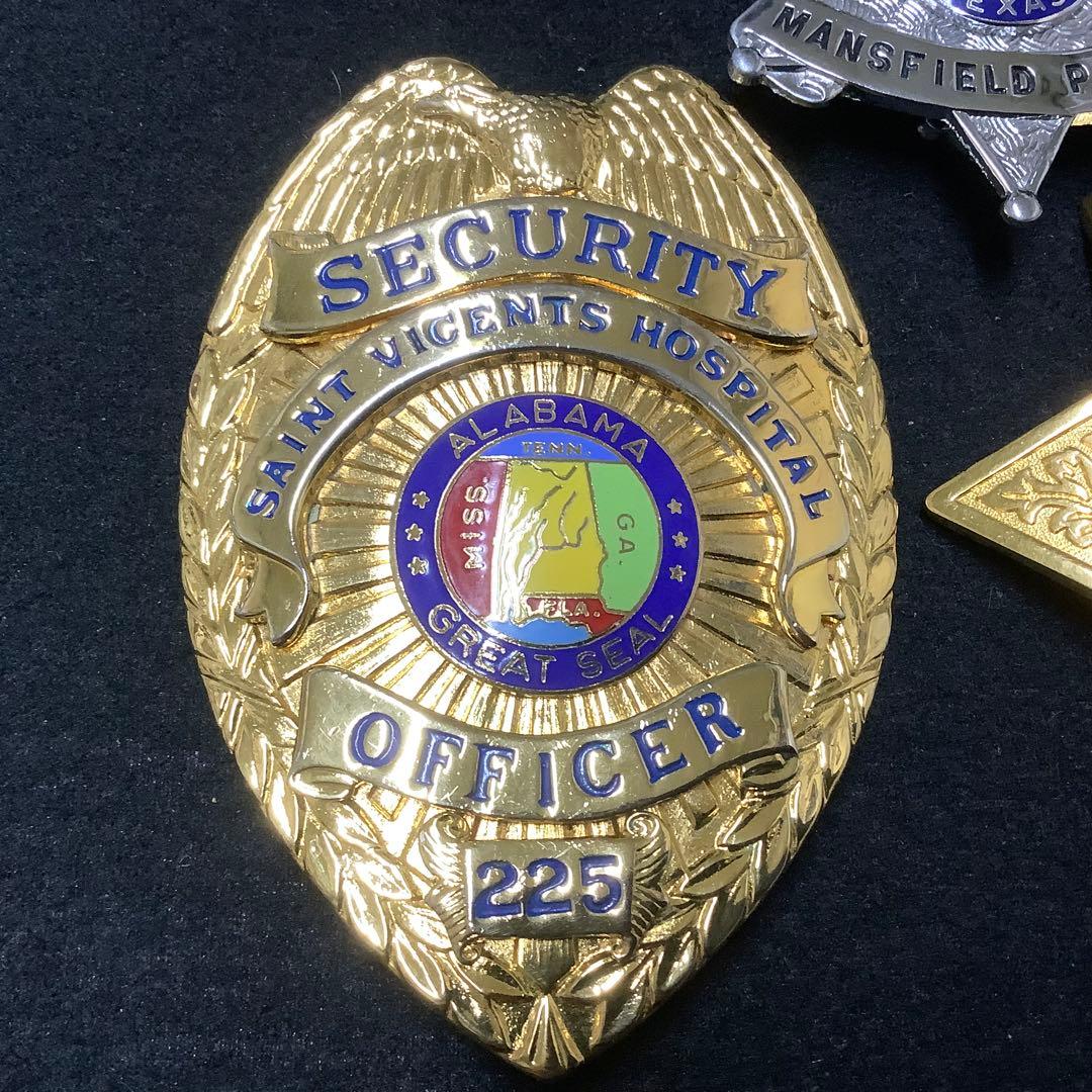 【ビンテージコレクション】アメリカ USA 警察官 ポリスバッジ 3点セット