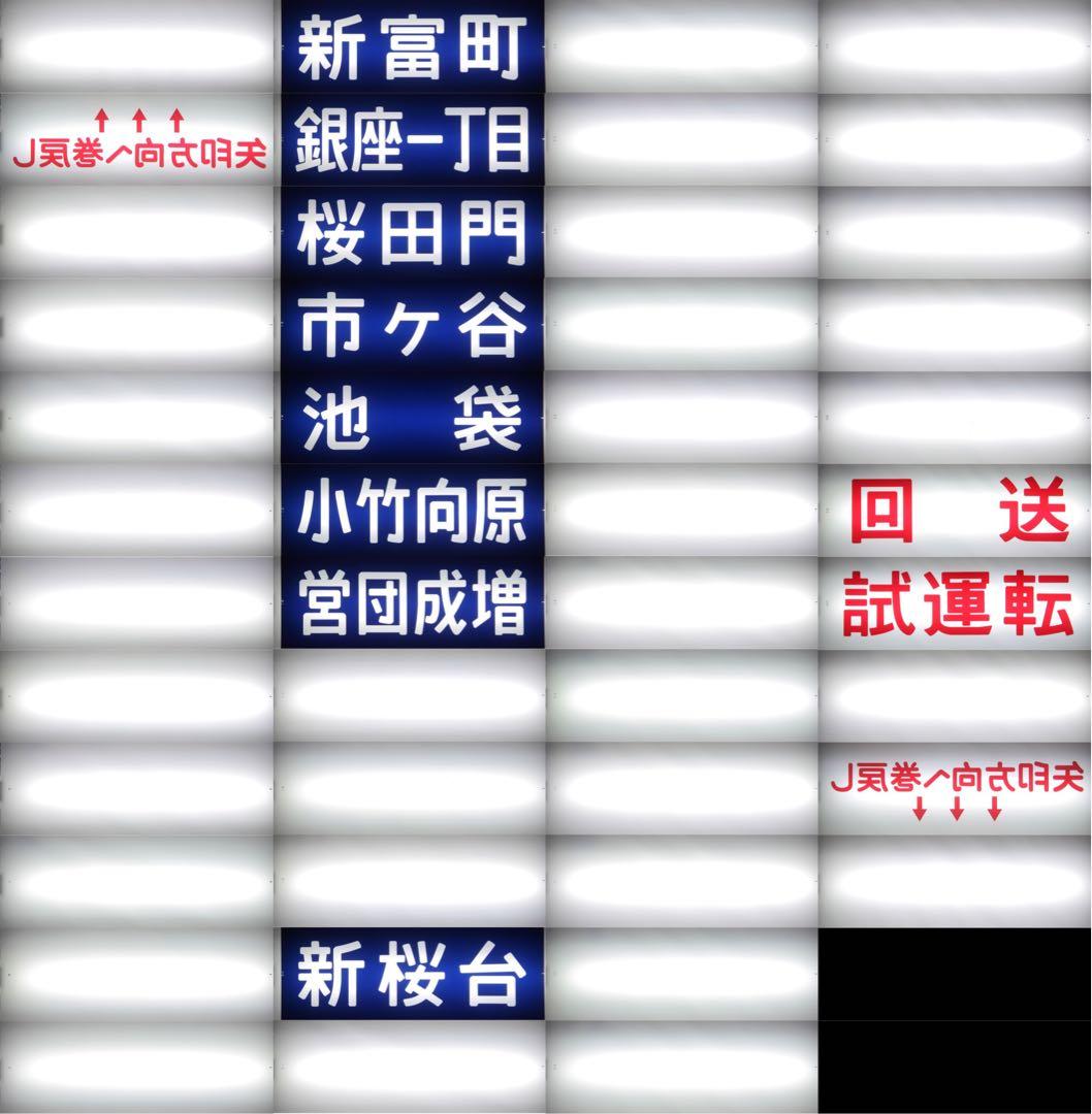 営団7000系 側面方向幕