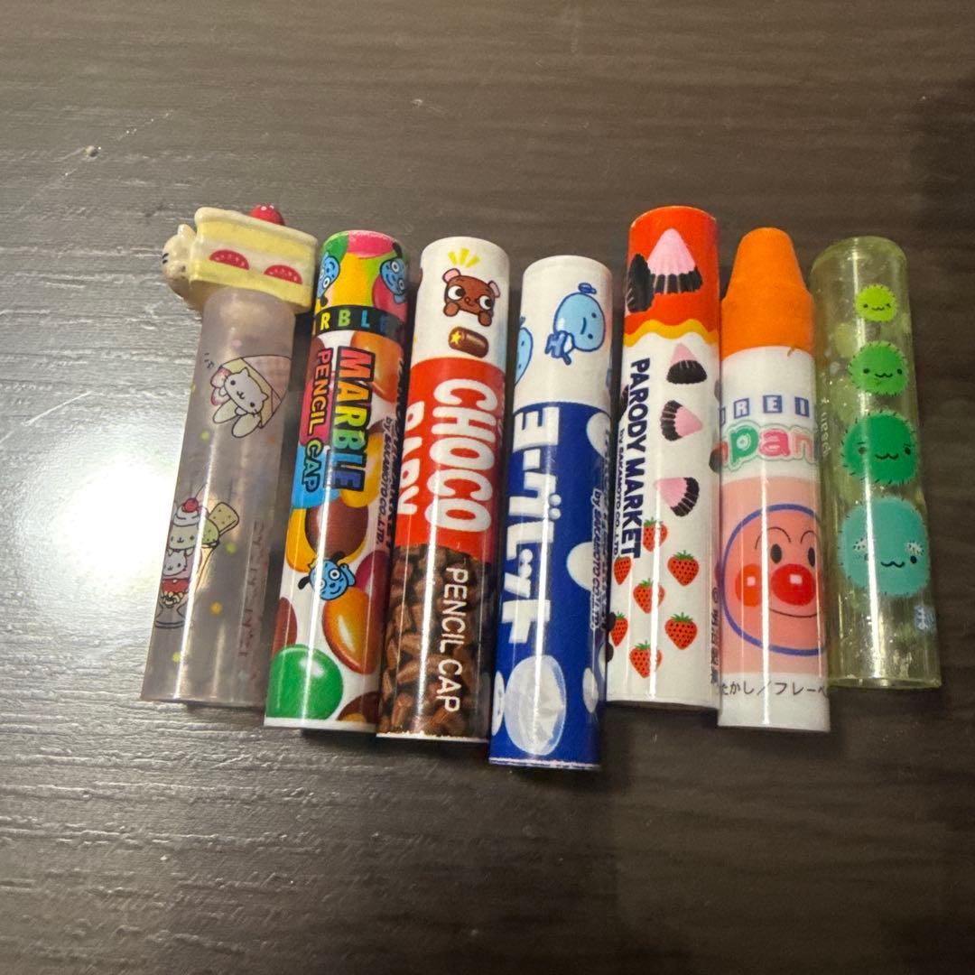 平成レトロ キャラクター鉛筆キャップ8個セット