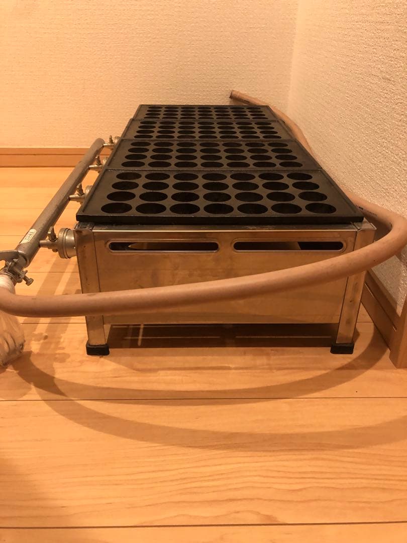 れいんぼう‼️ガス式たこ焼き器 28穴 ×4 業務用都市ガス