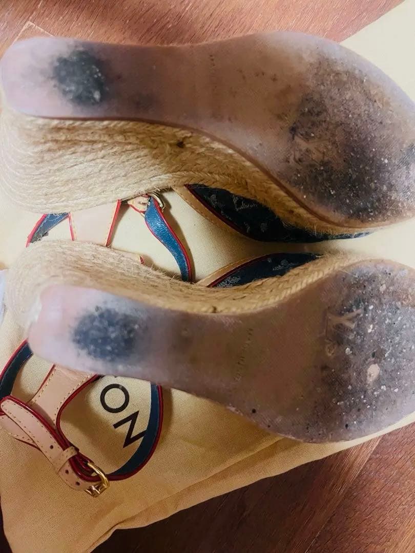 Louis Vuitton デニム サンダル