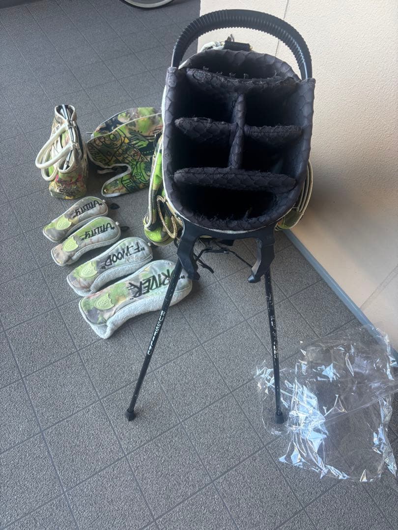 即完売モデル ラッセルノ キャディバッグ ヘッドカバー カートバッグ セット