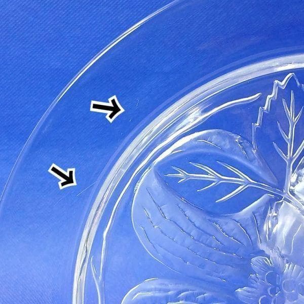 感謝セール ラリック イヤープレート クリスタルガラス 飾り皿 アンティーク