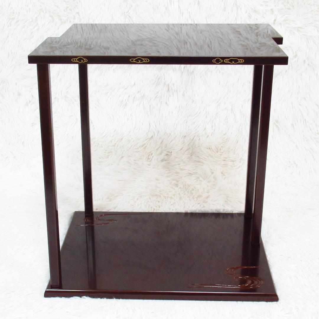 茶道具 山雲棚 京塗師「川瀬表完 作」組立式 鵬雲斎好 茶棚