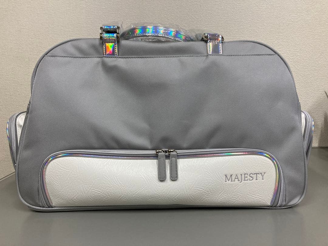 新品、未使用！MAJESTY ゴルフバッグ グレー/ホワイト