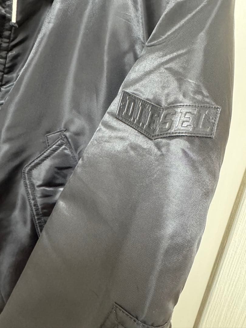 DIESEL フード付き バイカラー モッズコート L ディーゼル