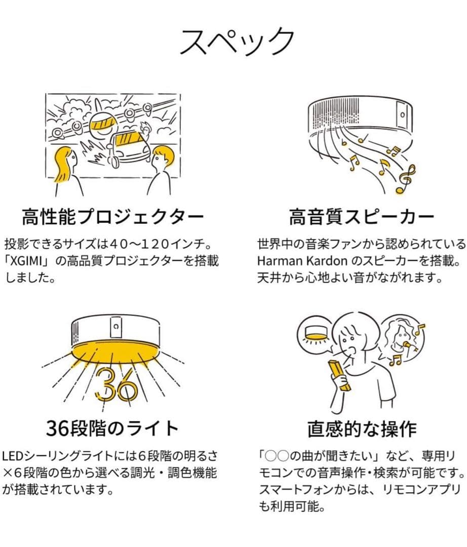 popIn Aladdin 初代モデル(中古) ＊プロジェクター付きライト