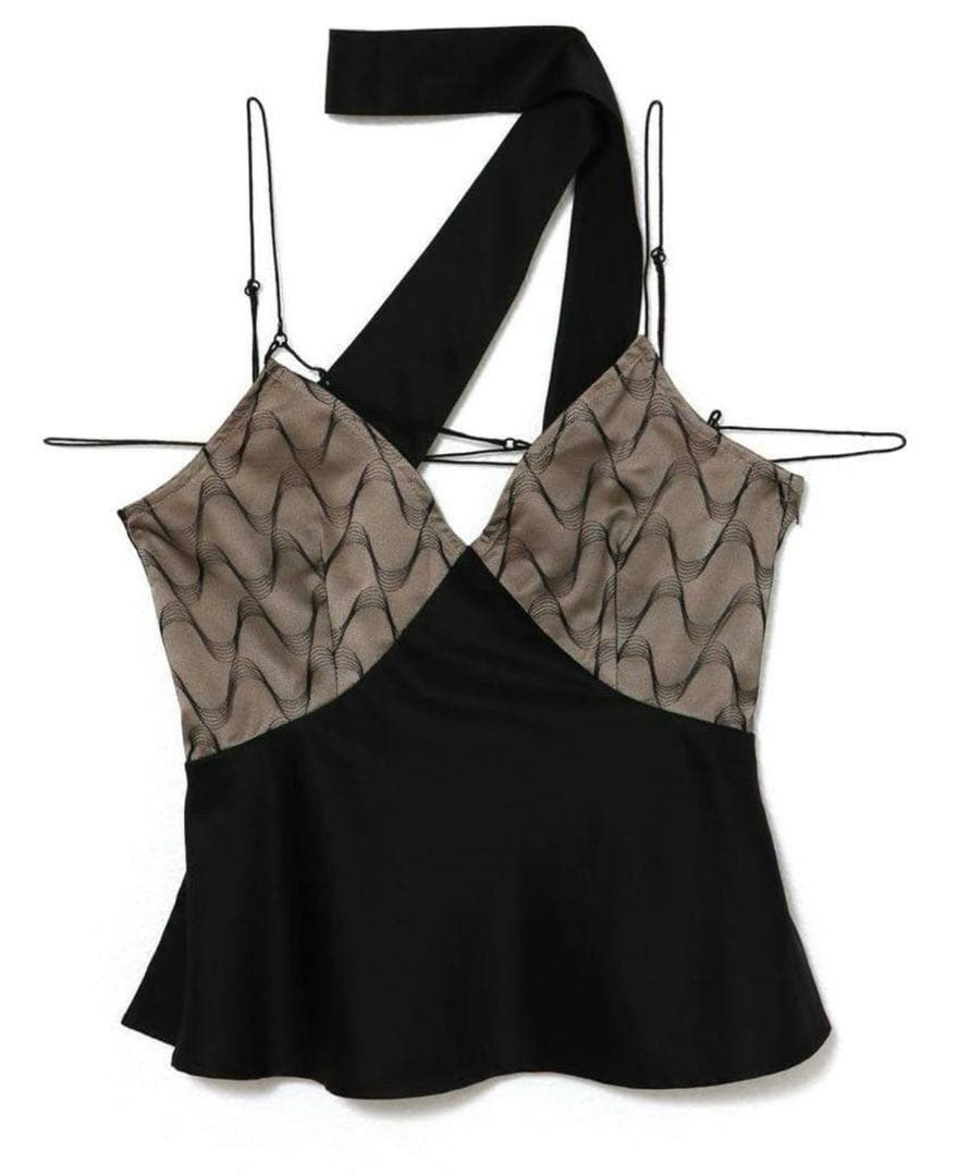 トップス THEREDTHREAD S cross camisole curve