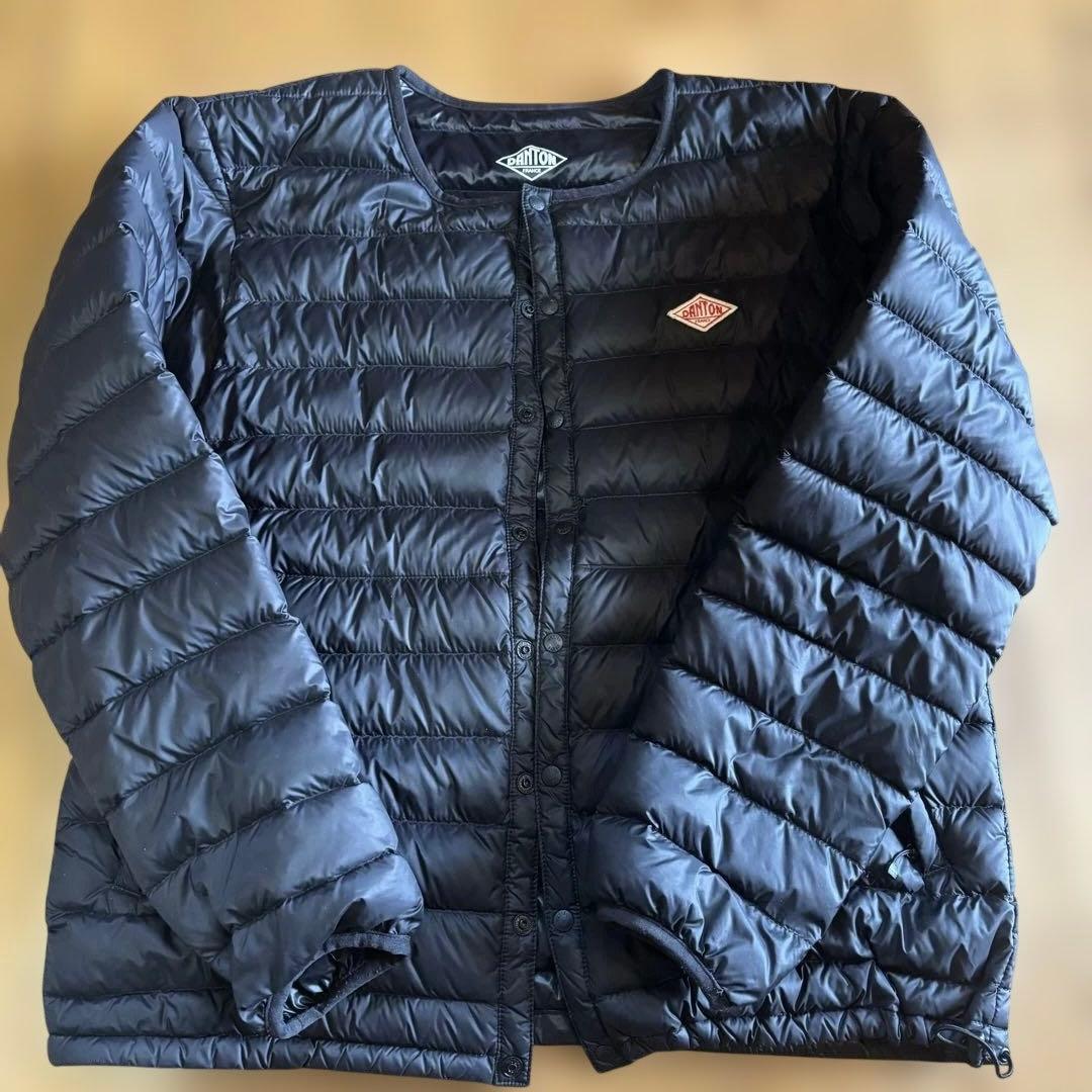 DANTON ブラック ダウンジャケット　サイズ42 黒 L