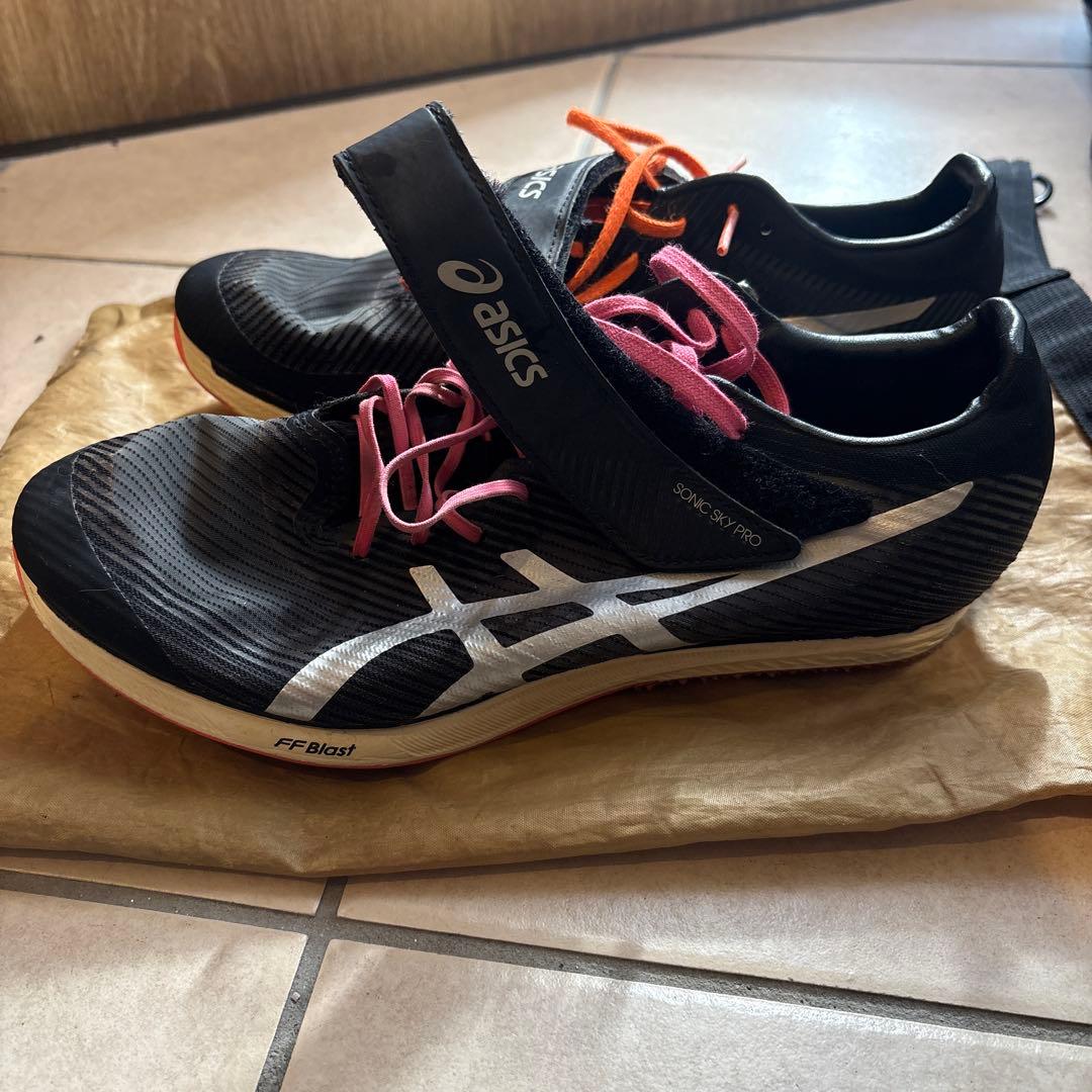アシックス ソニックスカイプロ 27.0 黒 走幅跳 三段跳