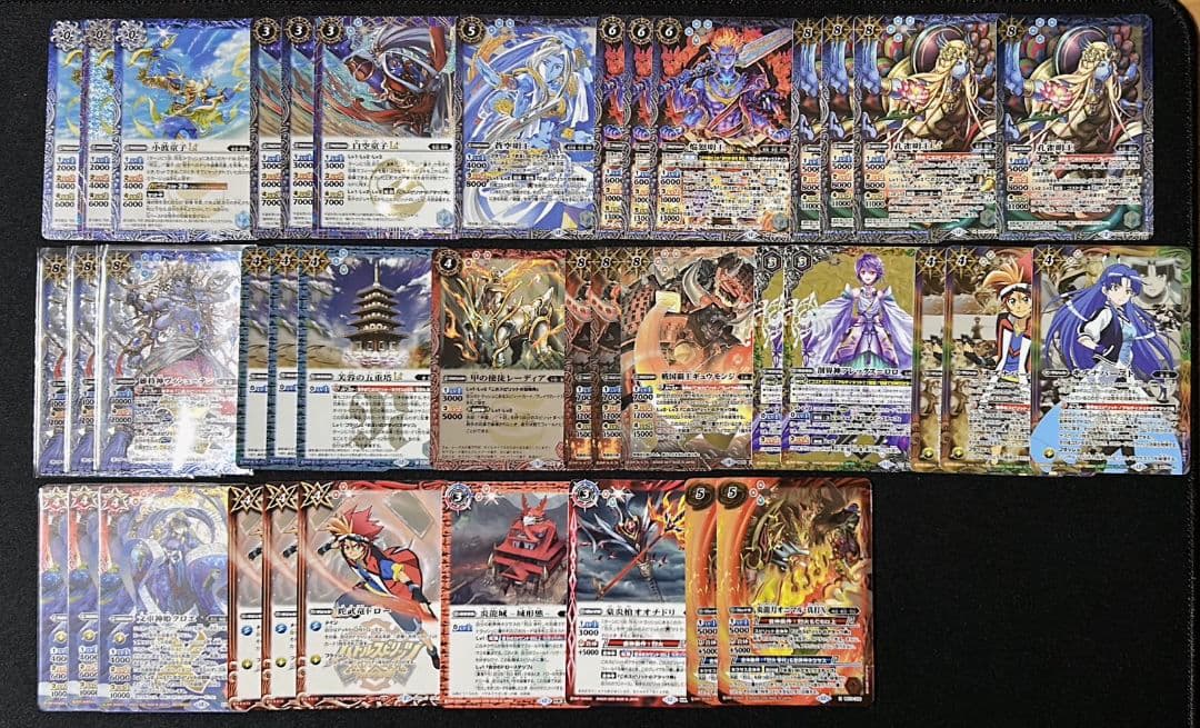 バトスピ　デッキ5個　差し替えカード＋スリーブ付　セット　まとめ売り