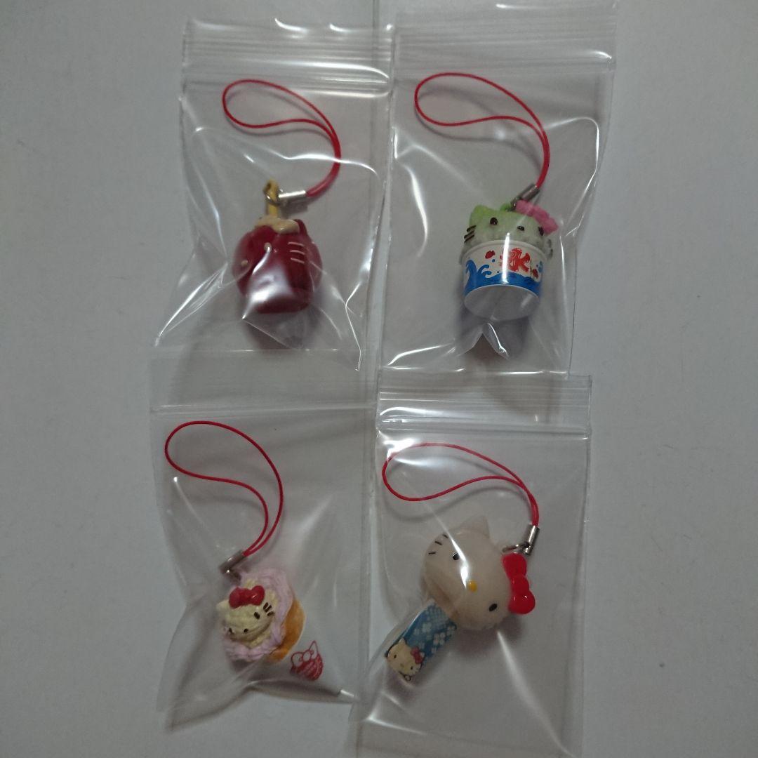 ハローキティ お祭りマスコットりんご飴 かき氷 クレープ 風鈴 リーメント