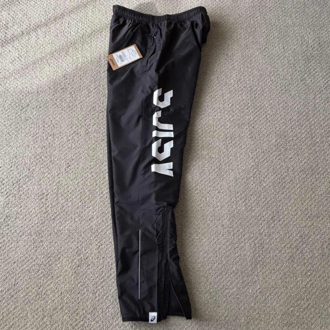 廃盤品！新品ASICS ウインドブレーカー 上下セット 黒ジャージ