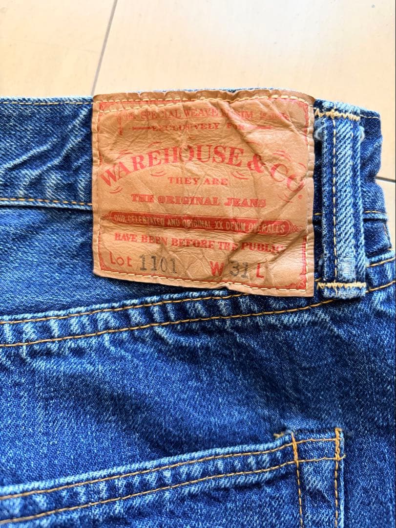 WAREHOUSE & CO. Lot1101 W31 ほぼ未使用 デニム