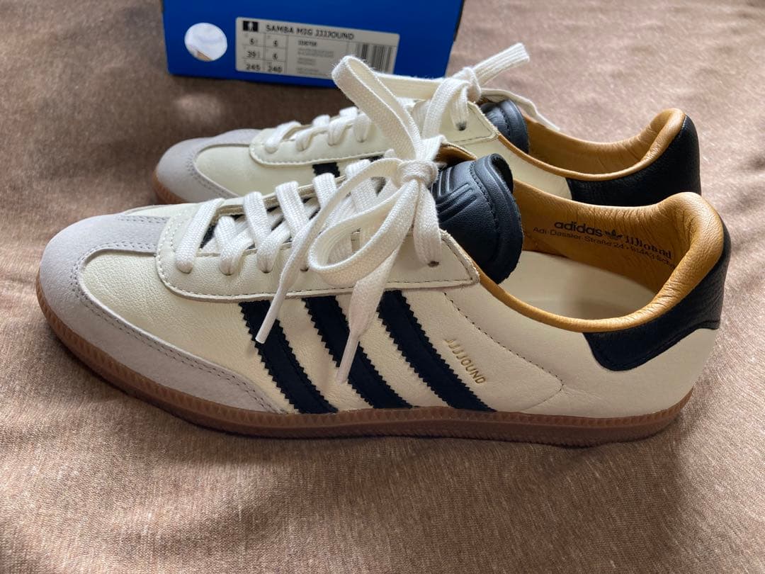 シューズ JJJJound adidasSambaOGOffWhiteCore Black