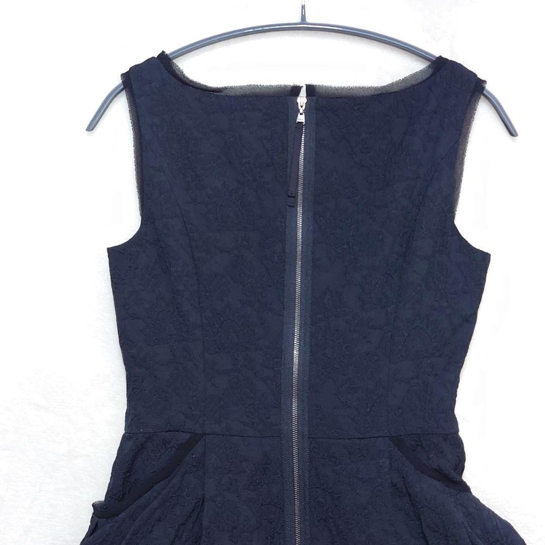 【美品】DAISY LIN FOXEY☆ノースリーブ☆ジャガード☆38(M)