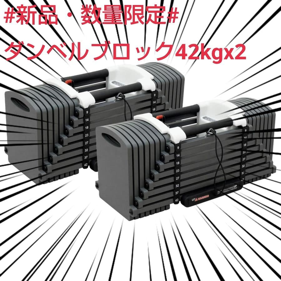 #新品・数量限定#　ダンベルブロック42kg×2