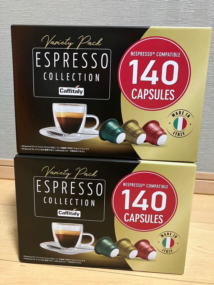 カフィタリー ネスプレッソ互換カプセル アソート 140カプセル入　2箱