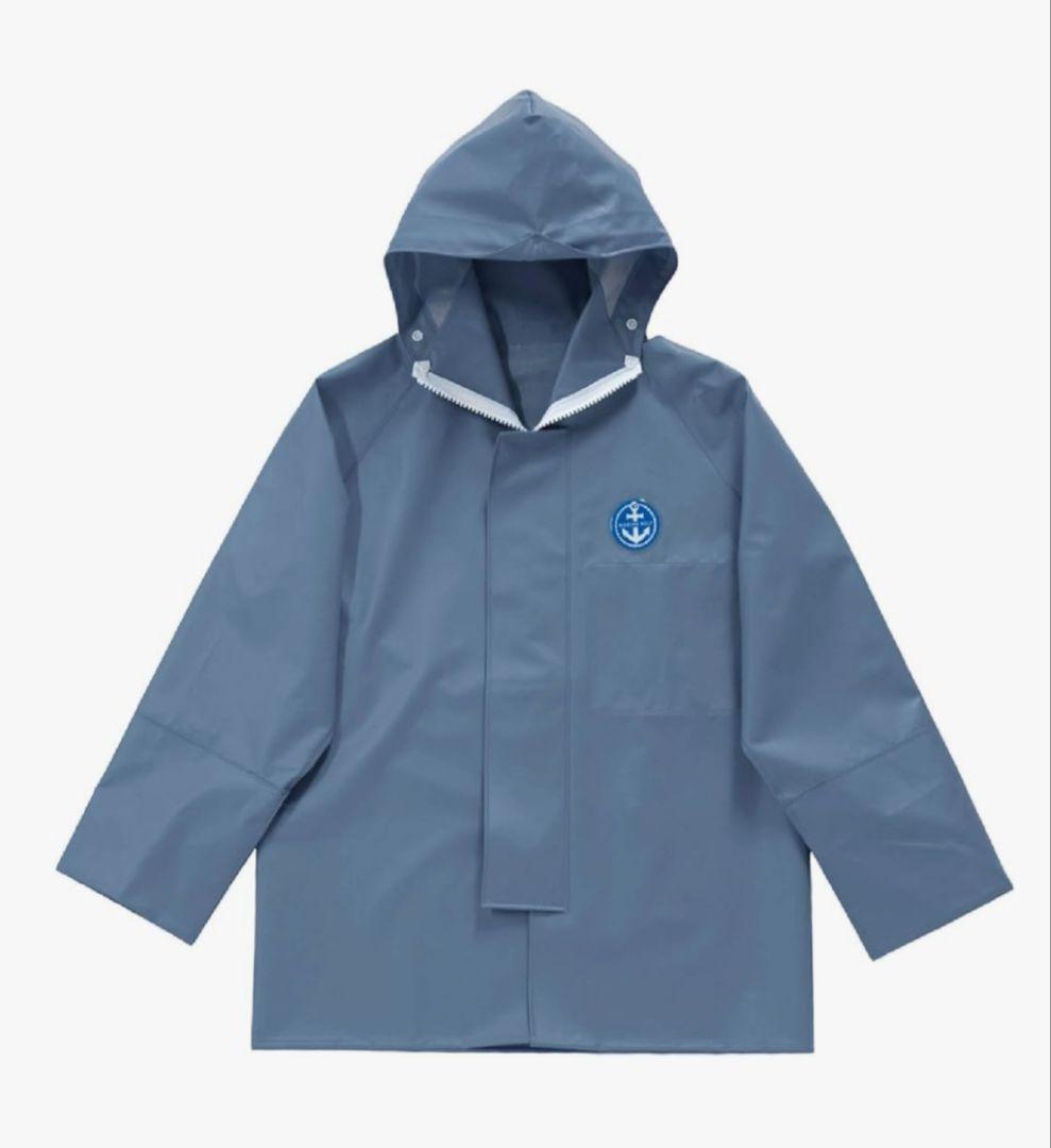 雨合羽 マリンレリー 上下セット L 釣り 水産 尾崎産業 イカリマーク　未使用