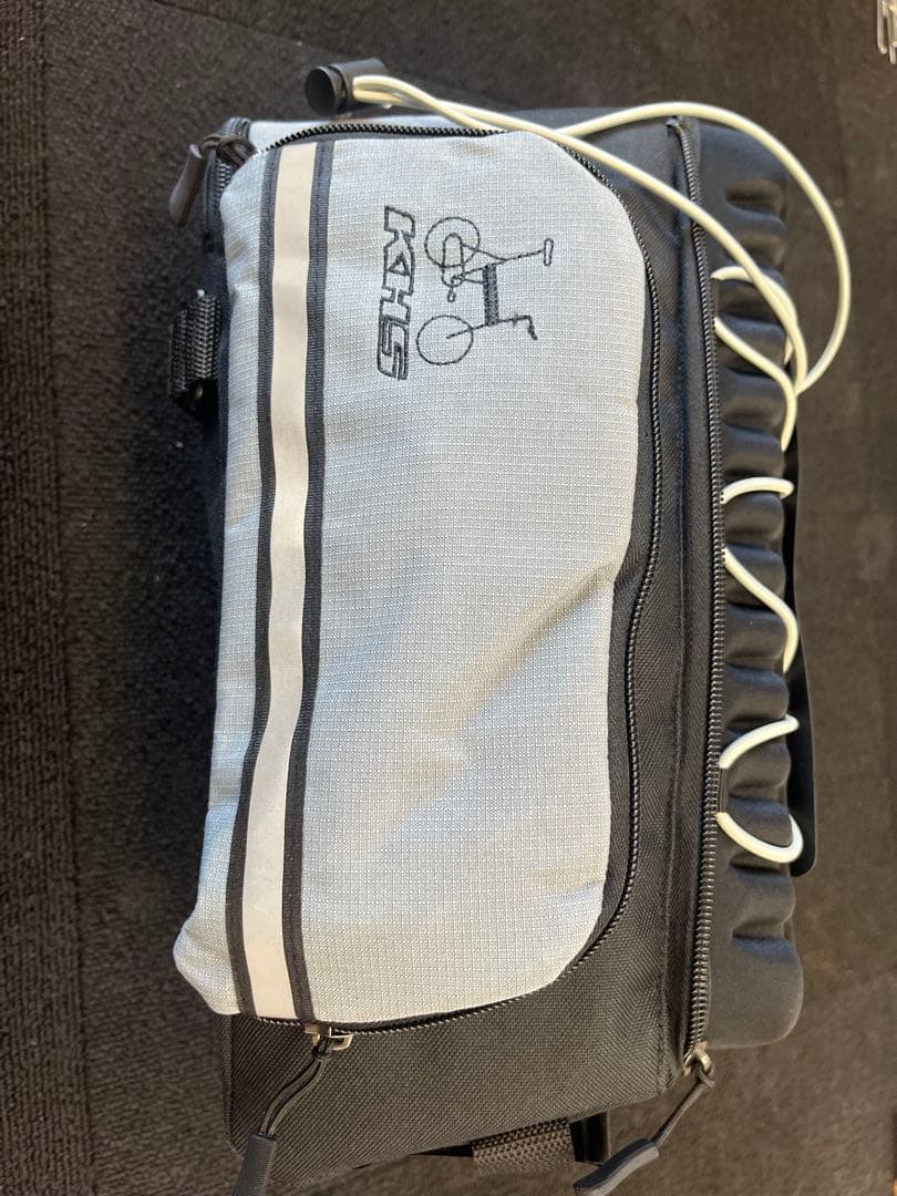 KHS 車体装着バッグ グレー/ブラック