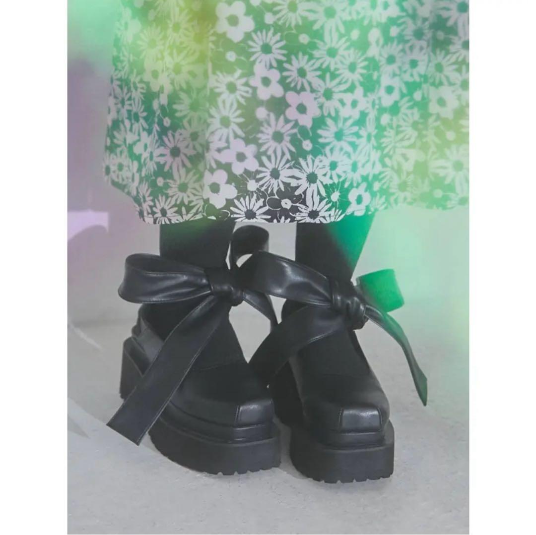 メリージェ二ー ribbonサボ ブラック