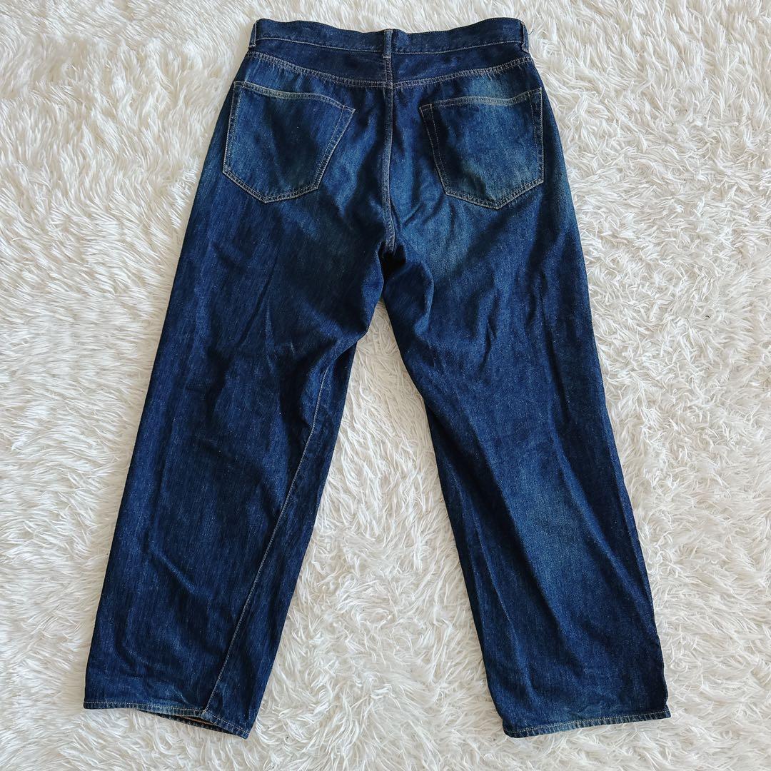 COMOLI デニム5Pパンツ ワイドシルエット 2サイズ メンズ インディゴ