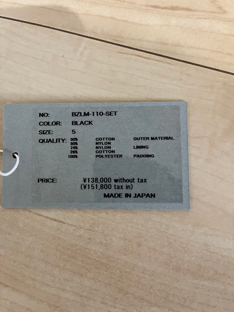 (未使用)CIOTA モッズコート 25AW BLACK 5サイズ