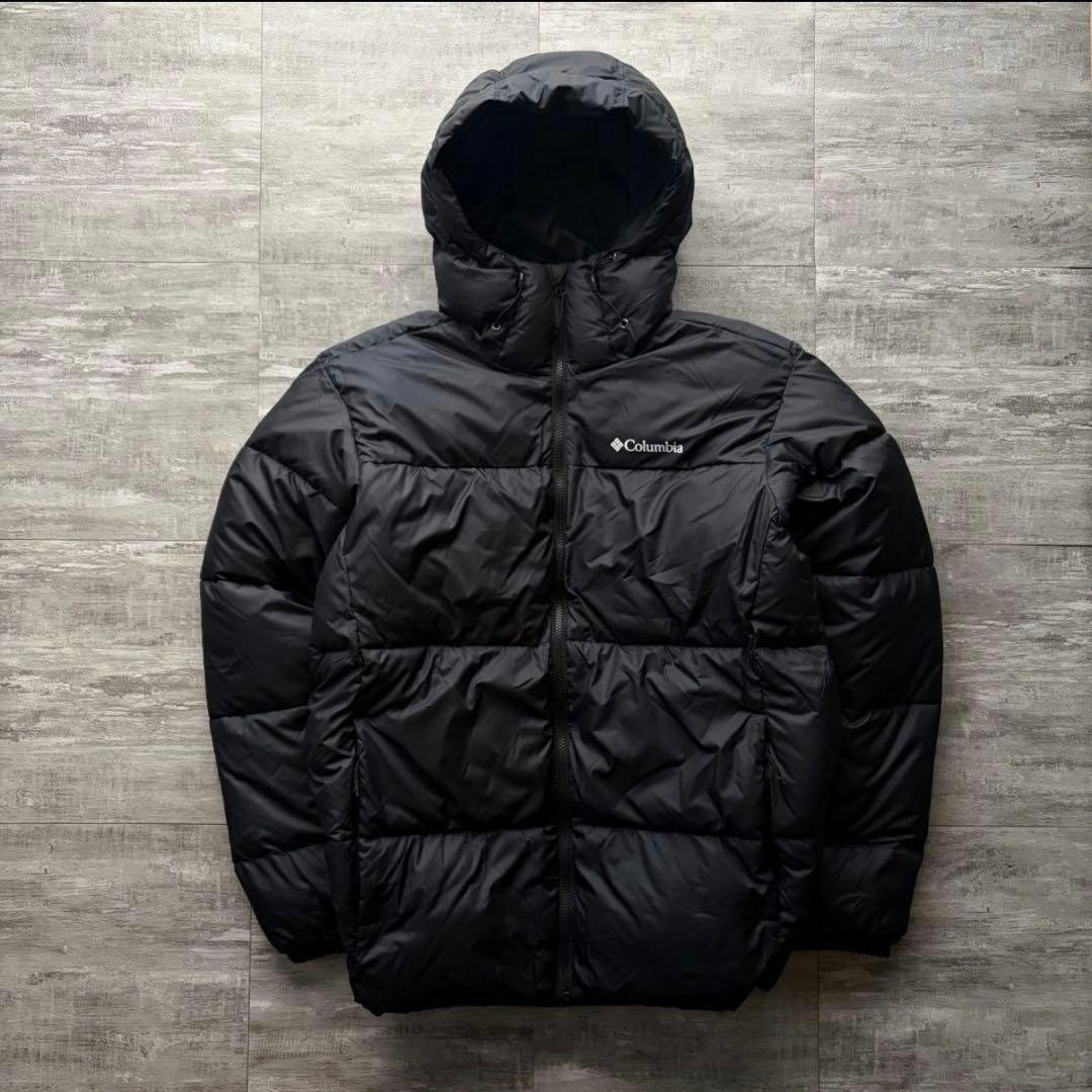 【美品❗️】極暖！columbia マウンテンパーカー　ダウン　ブラック XL肉厚