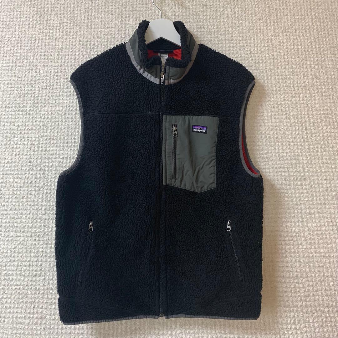 【超希少】Patagonia パタゴニア　ベスト　フリース　レトロX 黒　L