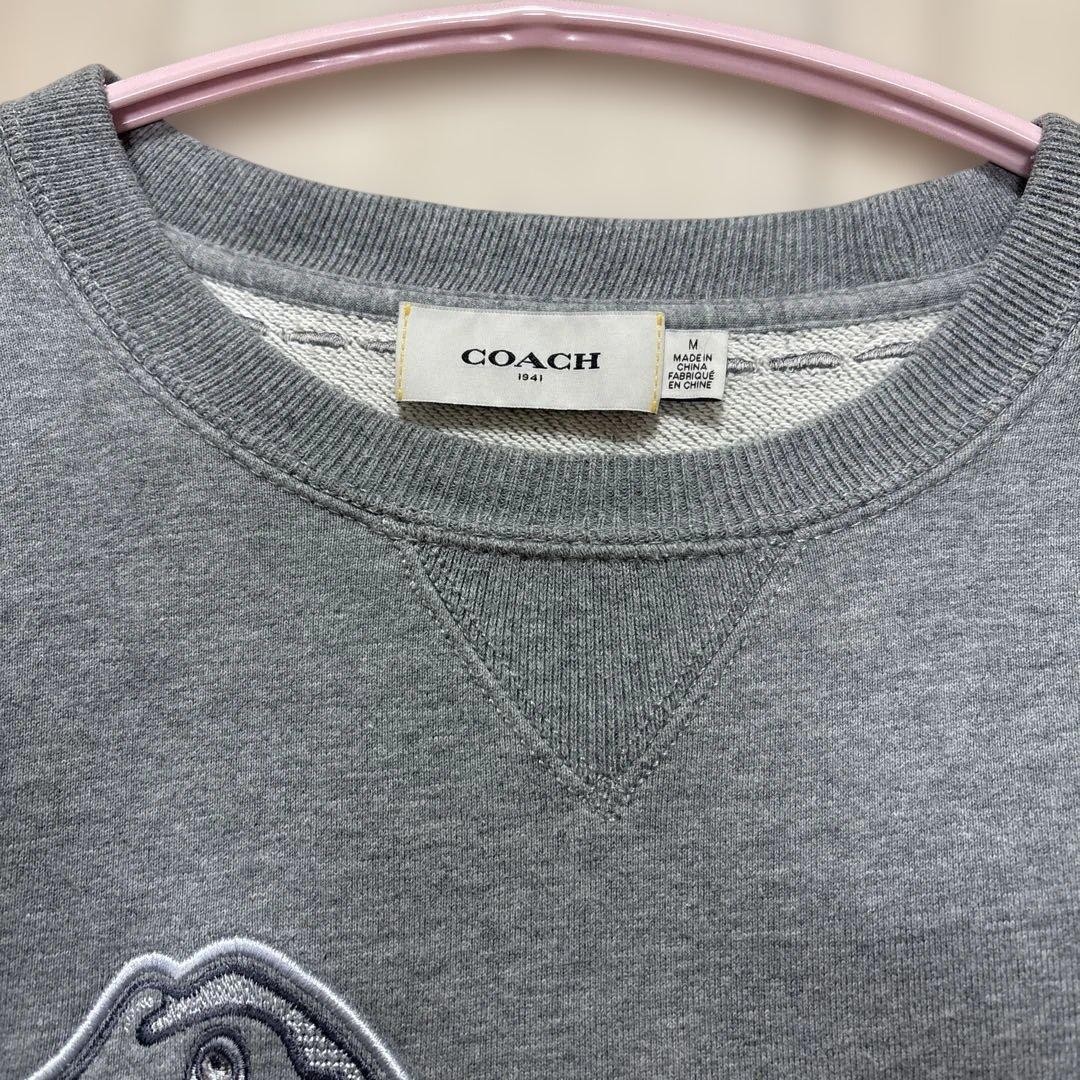 COACH 恐竜プリント スウェットシャツ M