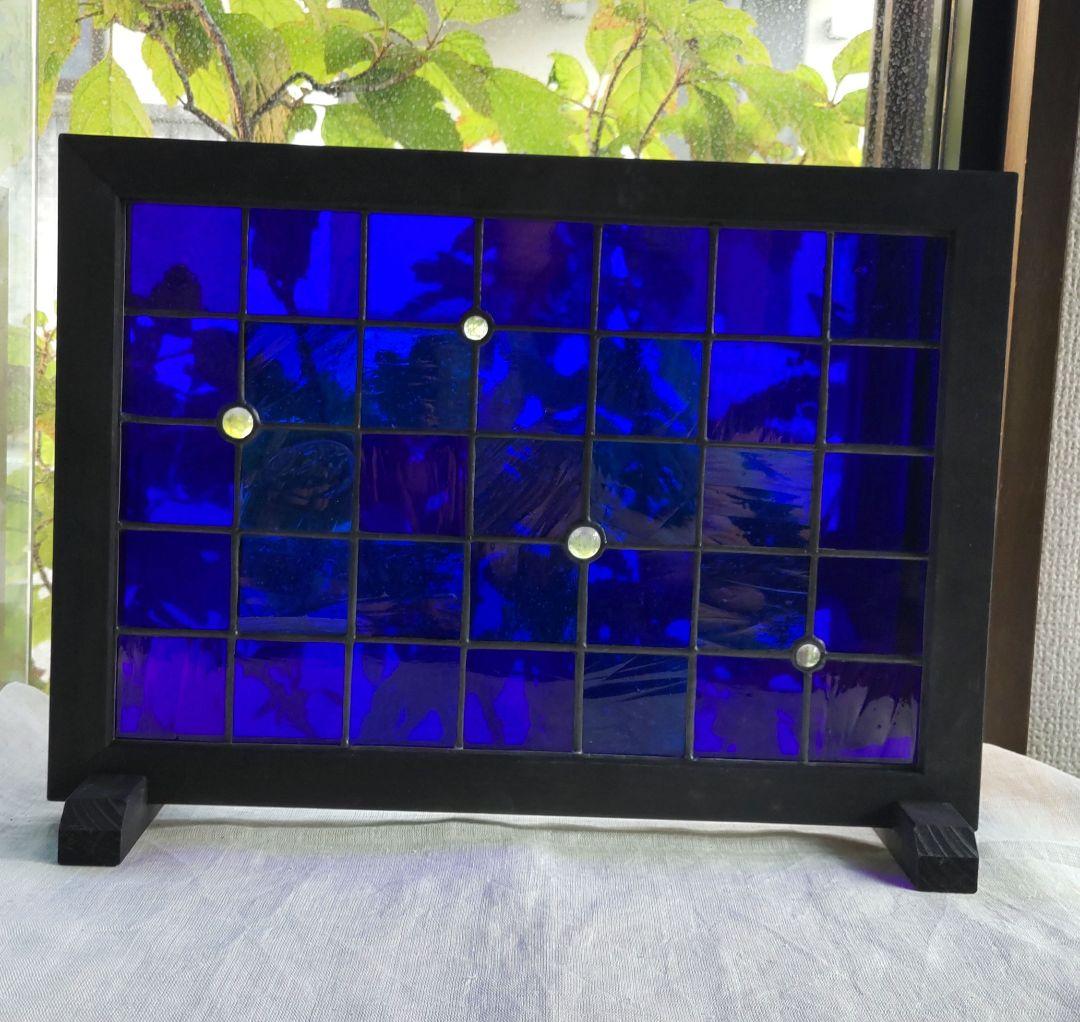 ステンドグラスパネル「宙・そら」アンティーク