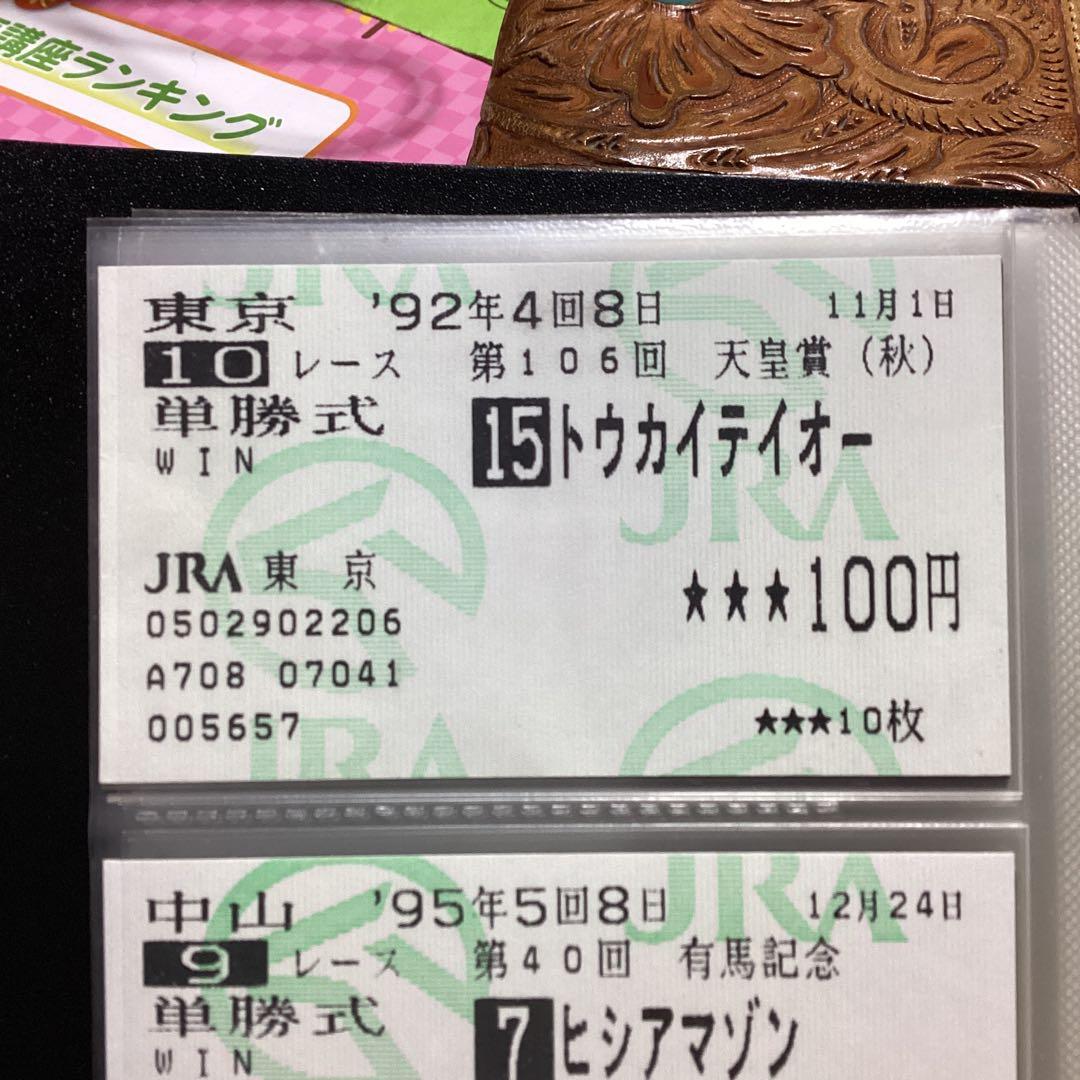 トウカイテイオー 天皇賞秋　現地馬券