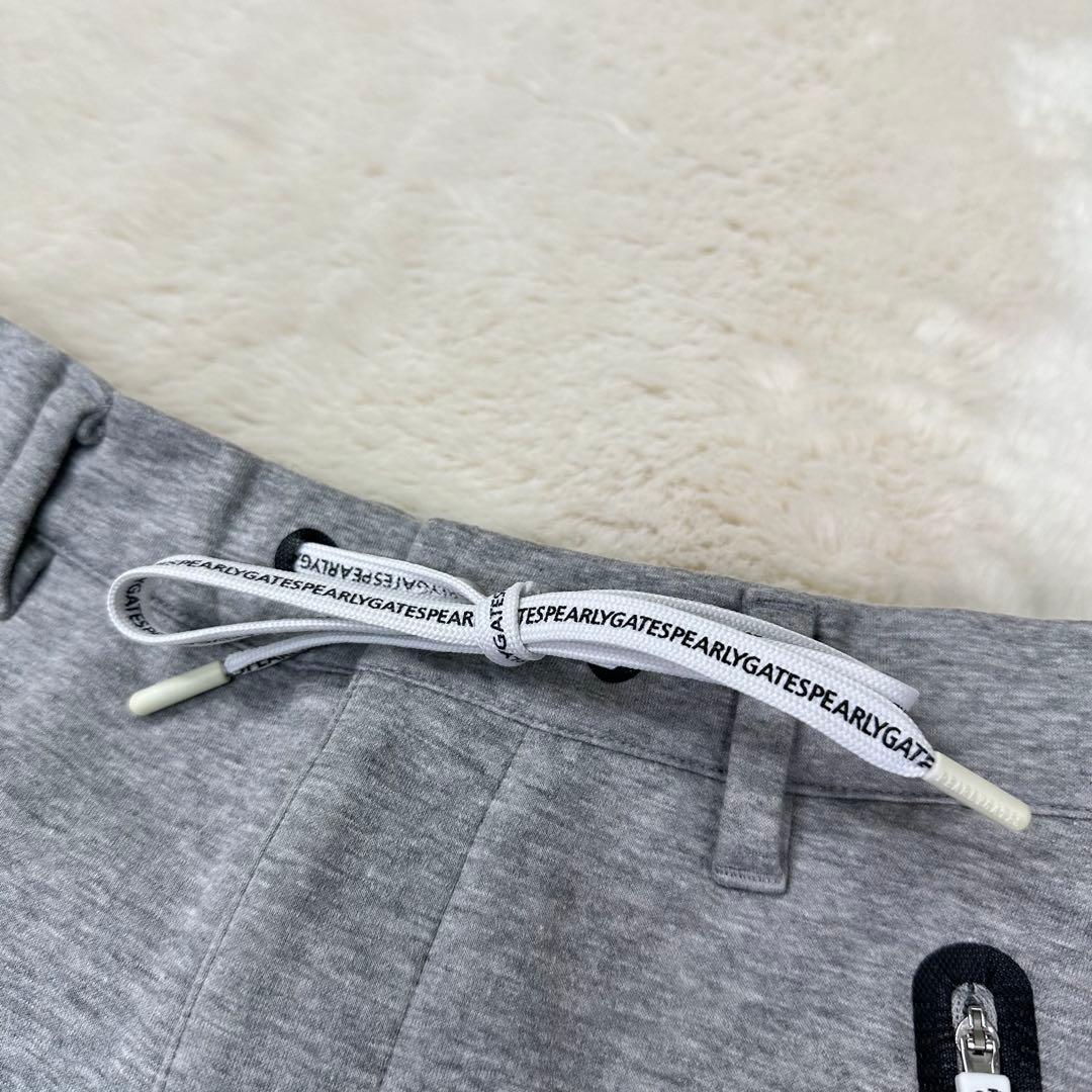 ✨美品✨パーリーゲイツ ロゴテープ スカート グレー 0 スウェット ストレッチ