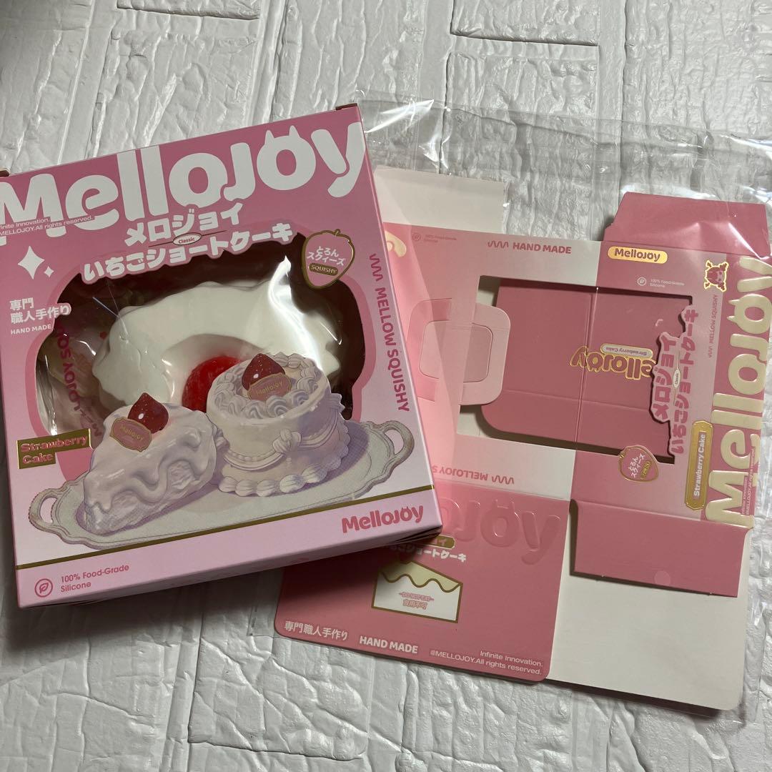 mellojoy いちごショートケーキ　スライス　スクイーズ　メロジョイ