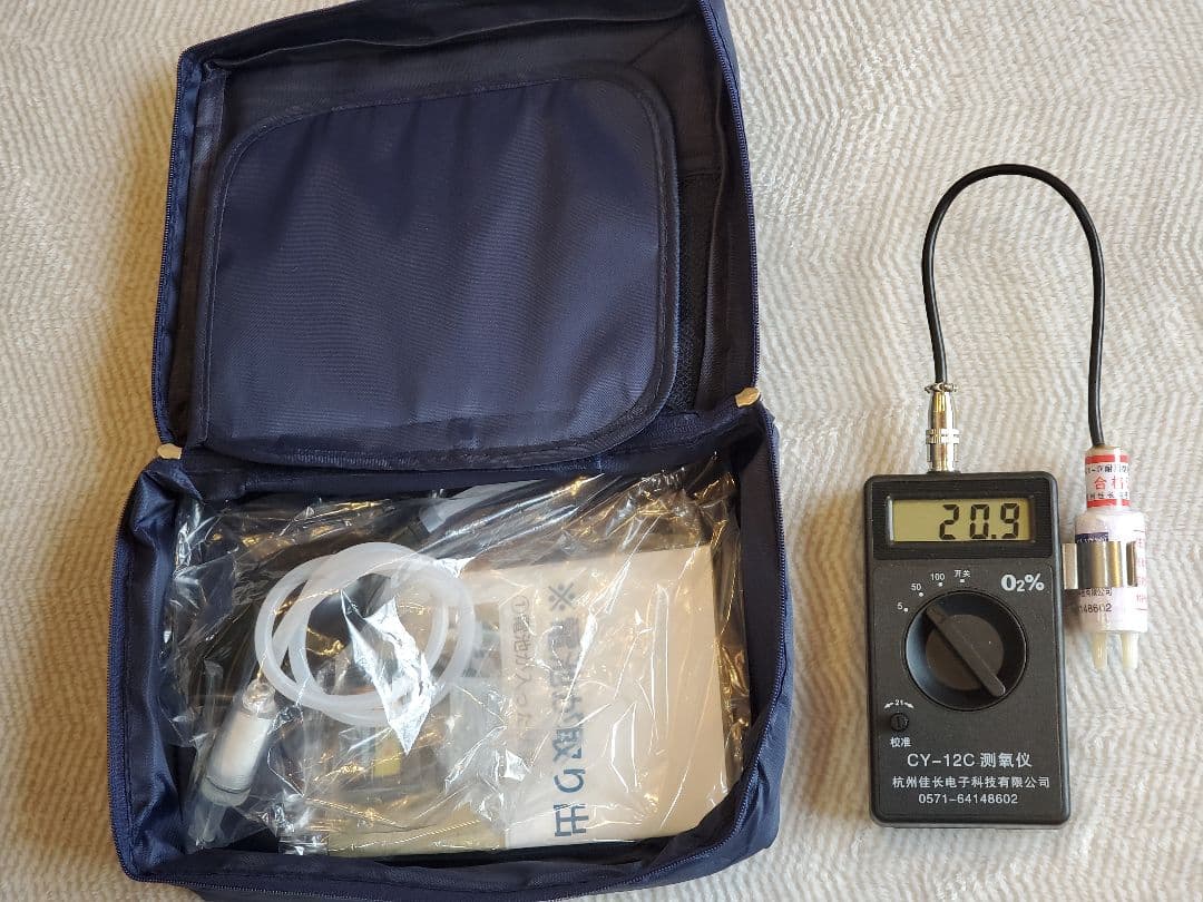 高濃度 酸素濃度計 CY-12C ※ペット用酸素室に※新品電池2本付き