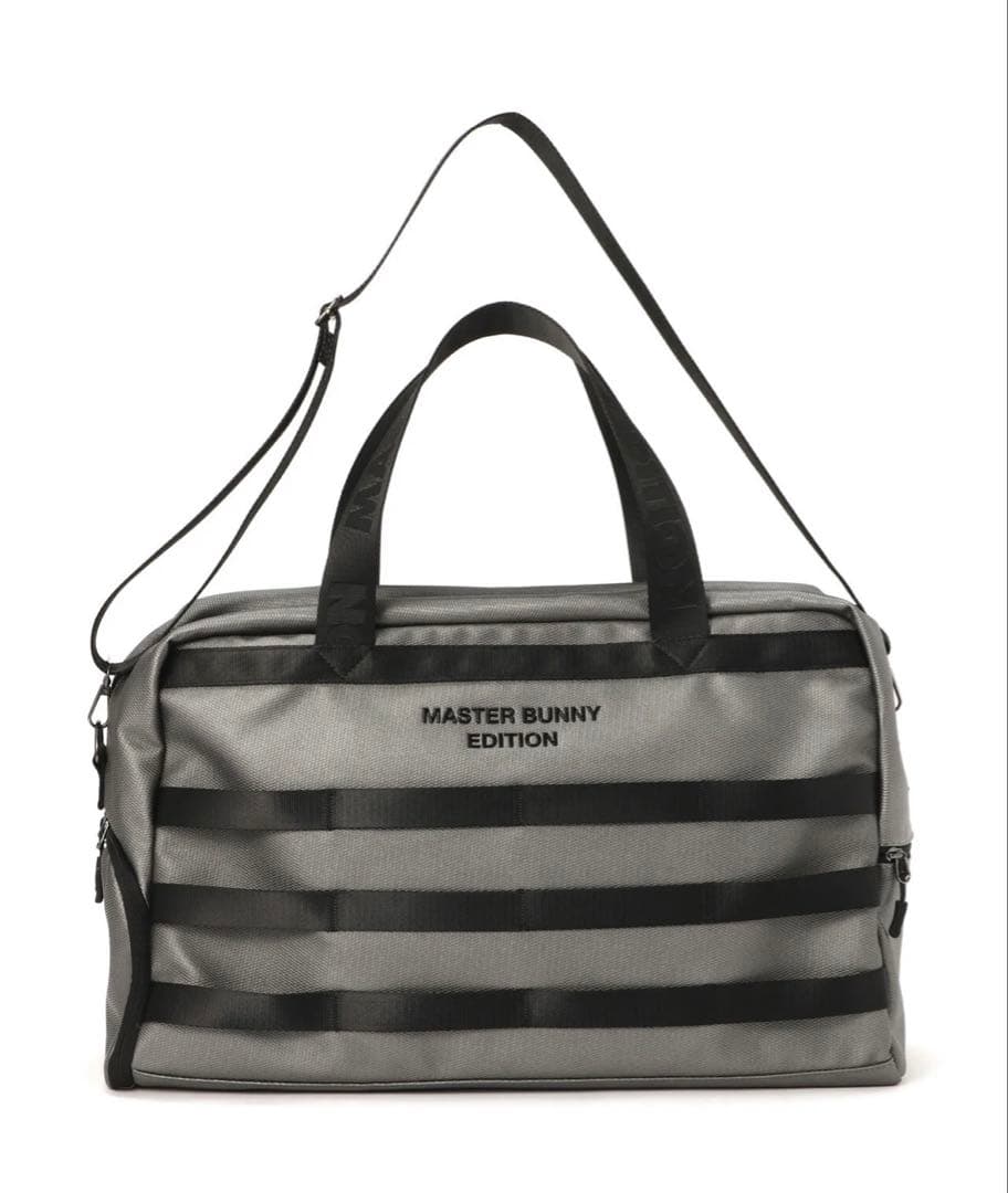 マスターバニー　テープ使いボストンバッグ(ガンメタ)