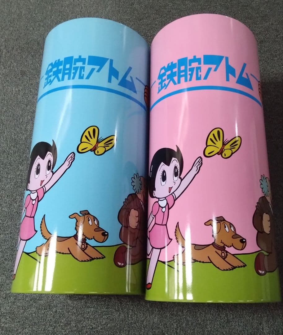 鉄腕アトム ゴミ箱　ブリキ缶 レトロ 手塚治虫